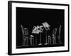 Chairs and Music Stands For the Budapest String Quartet-Gjon Mili-Framed Photographic Print