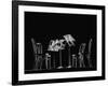 Chairs and Music Stands For the Budapest String Quartet-Gjon Mili-Framed Photographic Print