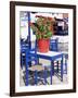 Chairs and Table, Agia Kyriaki, Pelion, Greece-R H Productions-Framed Photographic Print