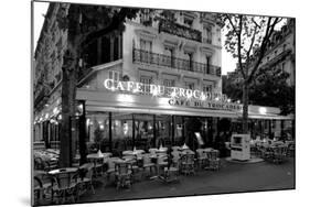 Chairs and tables in a restaurant at dawn, Cafe Du Trocadero, Paris, Ile-de-France, France-null-Mounted Photographic Print