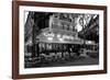 Chairs and tables in a restaurant at dawn, Cafe Du Trocadero, Paris, Ile-de-France, France-null-Framed Photographic Print