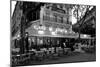 Chairs and tables in a restaurant at dawn, Cafe Du Trocadero, Paris, Ile-de-France, France-null-Mounted Photographic Print