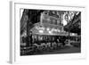 Chairs and tables in a restaurant at dawn, Cafe Du Trocadero, Paris, Ile-de-France, France-null-Framed Photographic Print