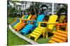 Chairs Color - Key West - Florida-Philippe Hugonnard-Stretched Canvas