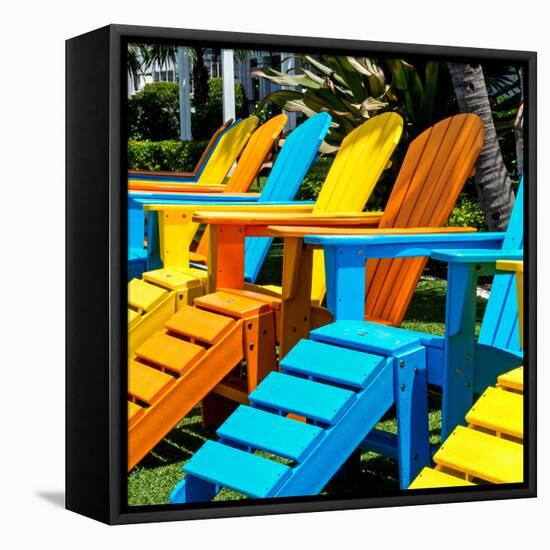 Chairs Color - Key West - Florida-Philippe Hugonnard-Framed Stretched Canvas