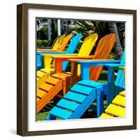 Chairs Color - Key West - Florida-Philippe Hugonnard-Framed Photographic Print