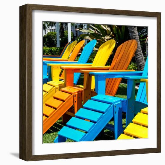 Chairs Color - Key West - Florida-Philippe Hugonnard-Framed Photographic Print