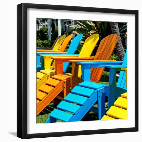 Chairs Color - Key West - Florida-Philippe Hugonnard-Framed Photographic Print