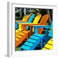 Chairs Color - Key West - Florida-Philippe Hugonnard-Framed Photographic Print