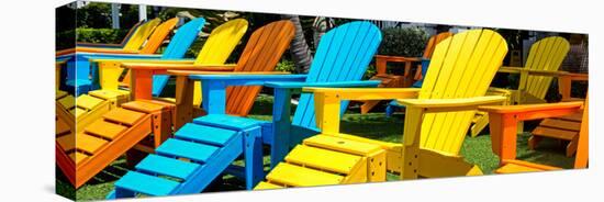 Chairs Color - Key West - Florida-Philippe Hugonnard-Stretched Canvas