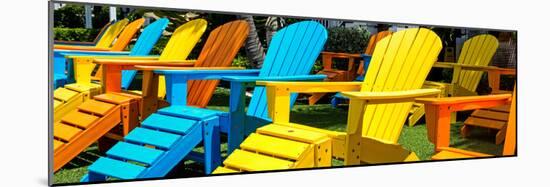 Chairs Color - Key West - Florida-Philippe Hugonnard-Mounted Photographic Print