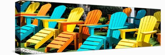 Chairs Color - Key West - Florida-Philippe Hugonnard-Stretched Canvas