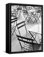 Chairs in Jardin du Luxembourg, Paris, France-Walter Bibikow-Framed Stretched Canvas