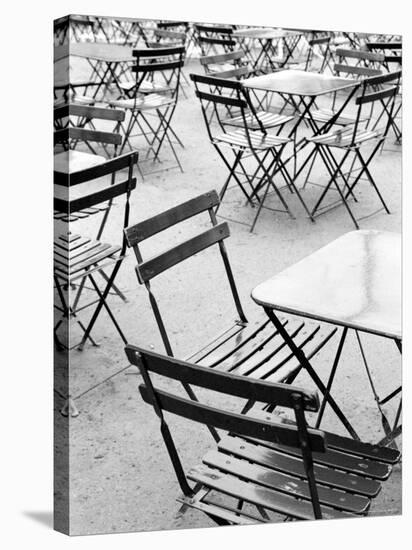 Chairs in Jardin du Luxembourg, Paris, France-Walter Bibikow-Stretched Canvas