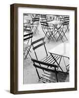 Chairs in Jardin du Luxembourg, Paris, France-Walter Bibikow-Framed Photographic Print