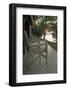 Chairs on a deck at sunset-Natalie Tepper-Framed Photo