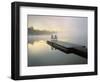 Chairs on Dock, Algonquin Provincial Park, Ontario, Canada-Nancy Rotenberg-Framed Photographic Print