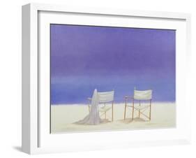 Chairs on the Beach, 1995-Lincoln Seligman-Framed Giclee Print