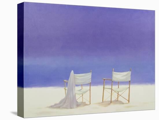 Chairs on the Beach, 1995-Lincoln Seligman-Stretched Canvas