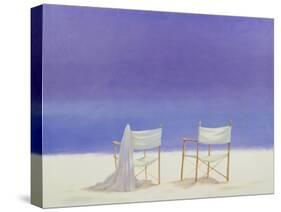 Chairs on the Beach, 1995-Lincoln Seligman-Stretched Canvas