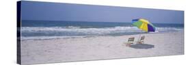 Chairs on the Beach, Gulf of Mexico, Alabama, USA-null-Stretched Canvas