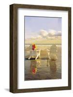 Chairs on the Beach-Carlos Casamayor-Framed Giclee Print