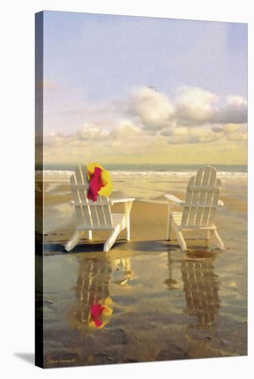 Chairs on the Beach-Carlos Casamayor-Stretched Canvas