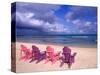 Chairs on the Beach-Bill Bachmann-Stretched Canvas