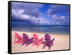 Chairs on the Beach-Bill Bachmann-Framed Stretched Canvas