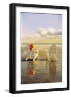 Chairs on the Beach-Carlos Casamayor-Framed Giclee Print