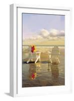 Chairs on the Beach-Carlos Casamayor-Framed Giclee Print