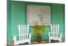 Chairs on the Porch of a House, Vinales, Pinar Del Rio Province, Cuba-Jon Arnold-Mounted Photographic Print