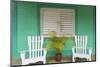 Chairs on the Porch of a House, Vinales, Pinar Del Rio Province, Cuba-Jon Arnold-Mounted Photographic Print