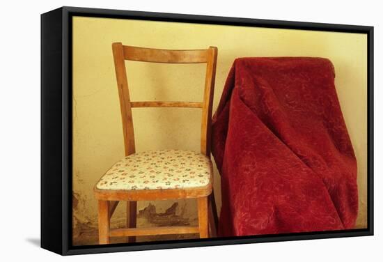 Chairs-Den Reader-Framed Stretched Canvas