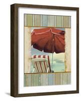 Chaise de Plage I-Elizabeth Medley-Framed Art Print