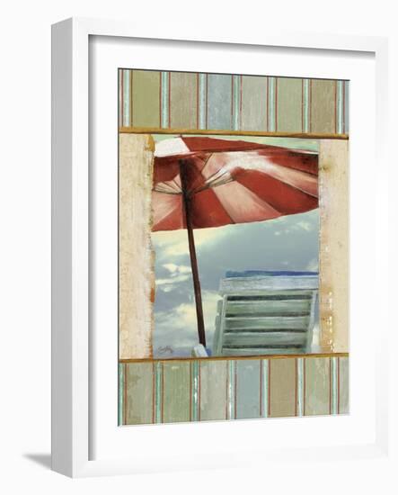 Chaise de Plage II-Elizabeth Medley-Framed Art Print