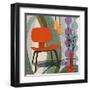 Chaise Orange-Bruno Pozzo-Framed Art Print