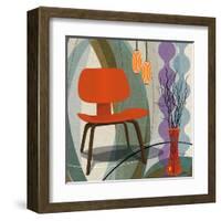 Chaise Orange-Bruno Pozzo-Framed Art Print