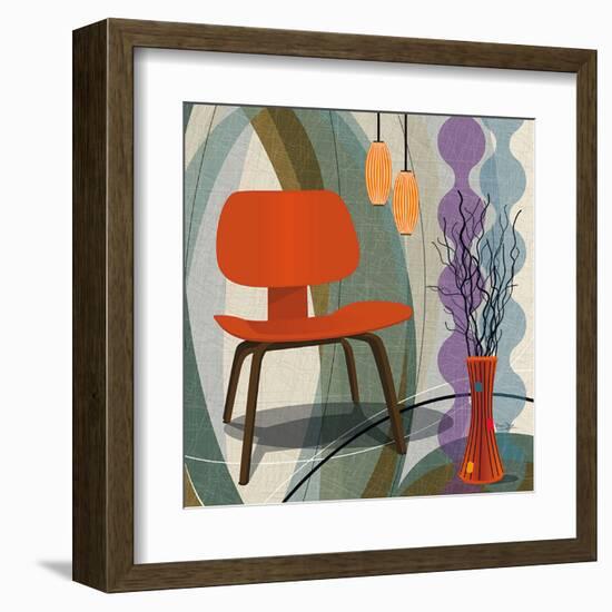 Chaise Orange-Bruno Pozzo-Framed Art Print