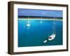 Chaito, Sailing Boat of the Floating Village in the Foreground, Crasqui, Los Roques, Venezuela-Sergio Pitamitz-Framed Photographic Print