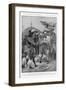 Chaka Lieutenant Farewell Negotiates with Chaka King of the Zulus in Natal-Richard Caton Woodville-Framed Art Print