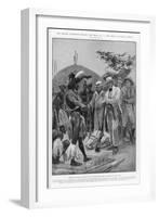 Chaka Lieutenant Farewell Negotiates with Chaka King of the Zulus in Natal-Richard Caton Woodville-Framed Art Print