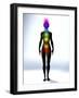 Chakra Energy Points, Computer Artwork-Christian Darkin-Framed Photographic Print