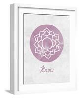 Chakra - Know-null-Framed Giclee Print