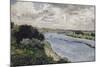 Chalands sur la Seine-Pierre-Auguste Renoir-Mounted Giclee Print