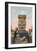 Chalchiutlicue Statue, National Museum, Mexico City-null-Framed Art Print