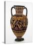 Chalcidian black-figure neck amphora with Odysseus killing a Thracian, c.540 BC-Greek-Stretched Canvas