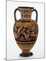 Chalcidian black-figure neck amphora with Odysseus killing a Thracian, c.540 BC-Greek-Mounted Giclee Print