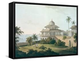 Chalees Satoon, Fort of Allahabad, River Jumna, c.1795-Thomas & William Daniell-Framed Stretched Canvas