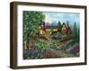 Chalet Gardening-Bonnie B. Cook-Framed Giclee Print